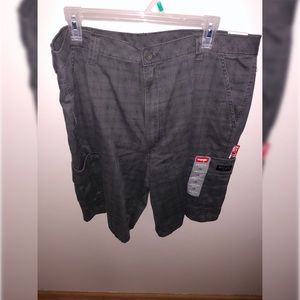 NWT Wrangler Gray Cargo Shorts